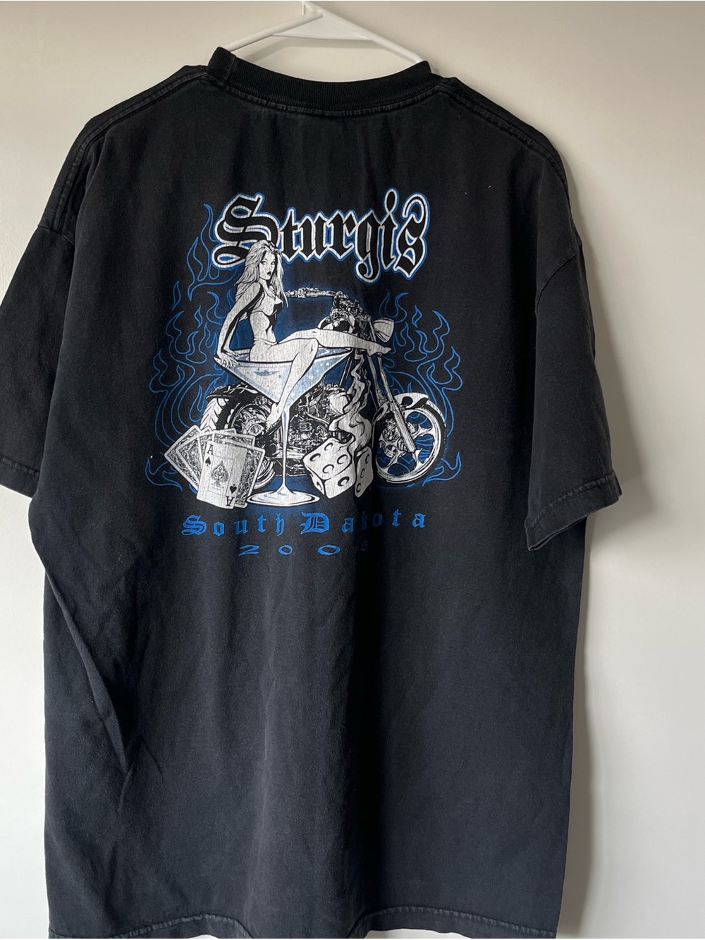 (SOLD) Early 2000s Biker Graphic Tee - Black